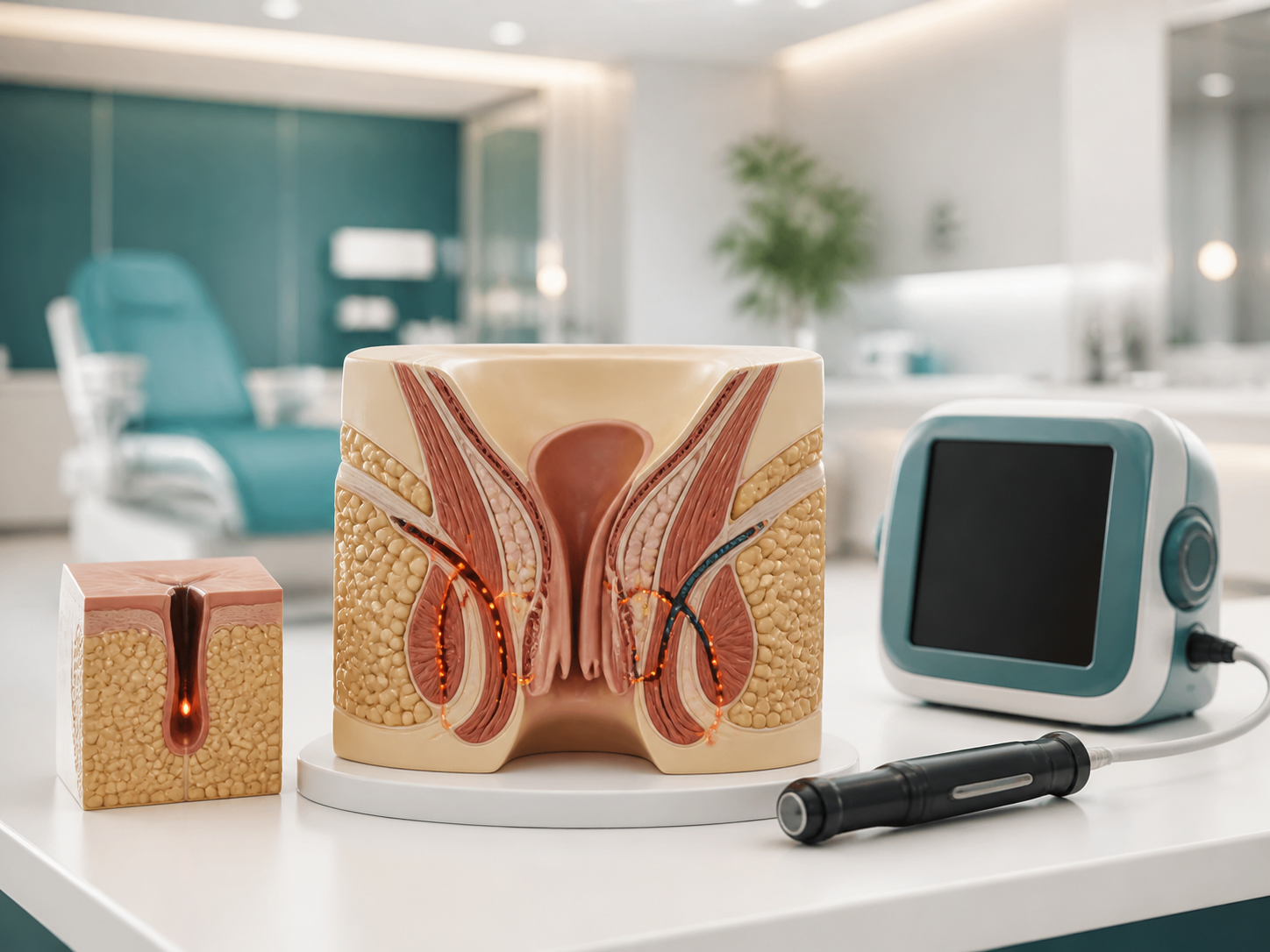 Fistula fissure and sinus treatment model